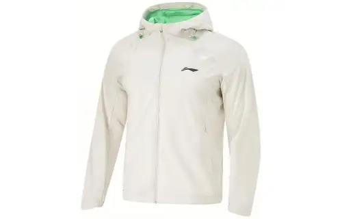 Li Ning Trench Coat Men's Silver Birch Gray