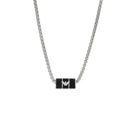EMPORIO ARMANI Stainless Steel Necklaces Men's Silver