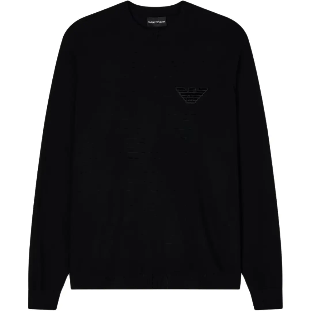 Emporio Armani logo-embellished crew-neck sweater