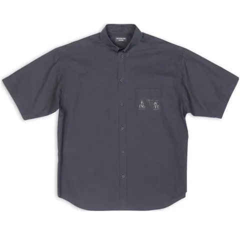 Balenciaga SS22 Shirt Regular Fit Men's Dark Gray