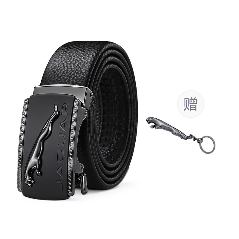 JAGUAR Leather Belts Men's Width 3.5cm