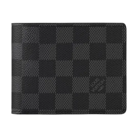 LOUIS VUITTON Multiple Wallet Damier Graphite Black/Grey