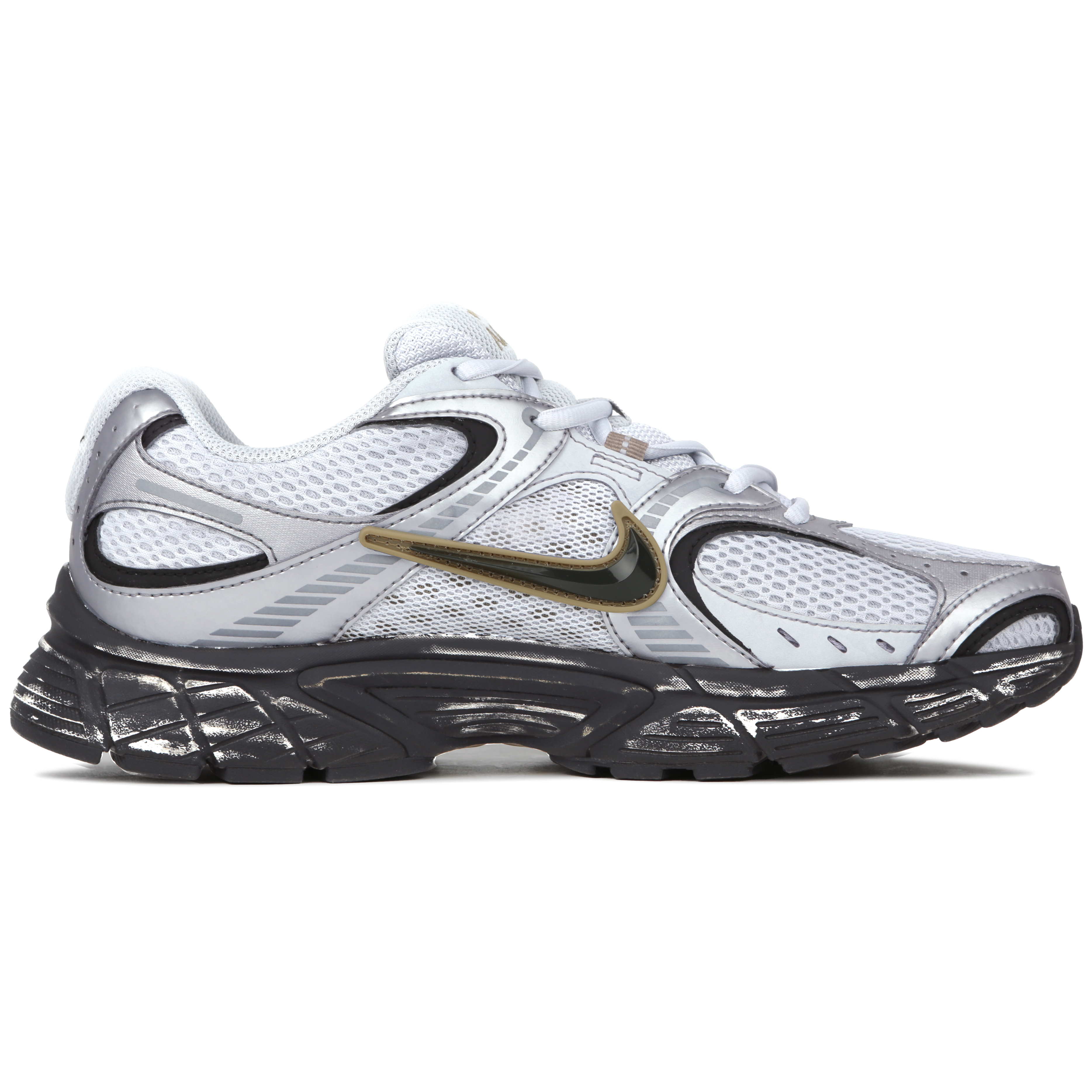 Nike V5 RNR Cushioning Abrasion Resistant Cushioning, Wear Resistant Low top Running Shoes Unisex Silver Gray