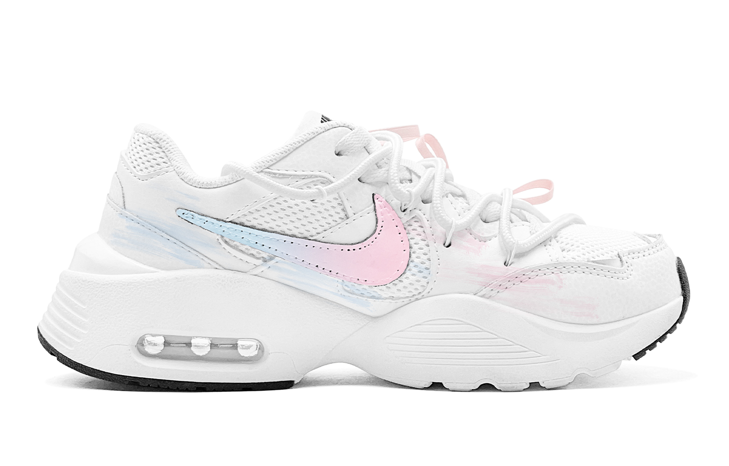 Nike Air Max Fusion Abrasion Resistant, Breathable, Lightweight Low top Running Shoes Women’s Pink Blue