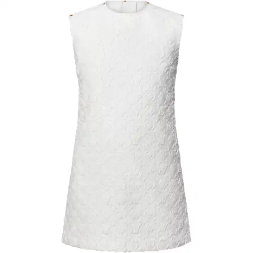 LOUIS VUITTON Monogram Fil Coupé Denim Dress