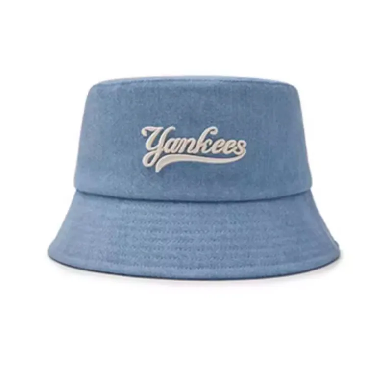 MLB Cotton Bucket Hats Unisex Light Blue/Dark Blue