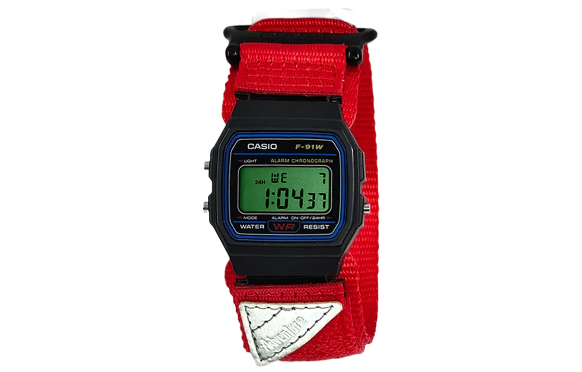 CASIO Custom Collection Quartz Movement Nylon Strap Watch Men's Watches Black Dial