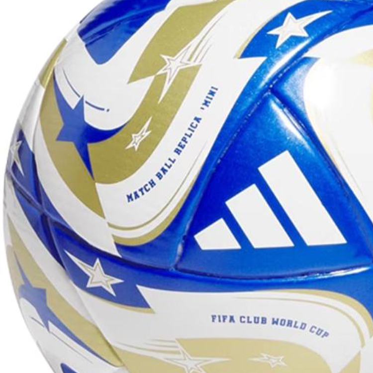 Adidas Size 1 Mini Soccer Ball Unisex Blue White Gold
