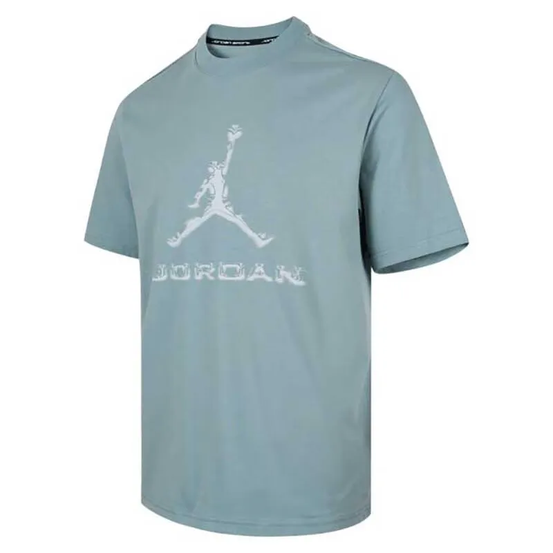 Jordan As M J T-Shirts Men's Light Blue Crew Neck Moderate