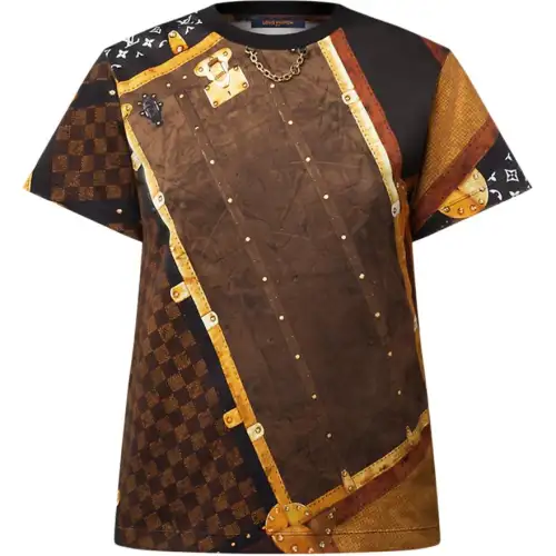 Lv Trunk Print T Shirt