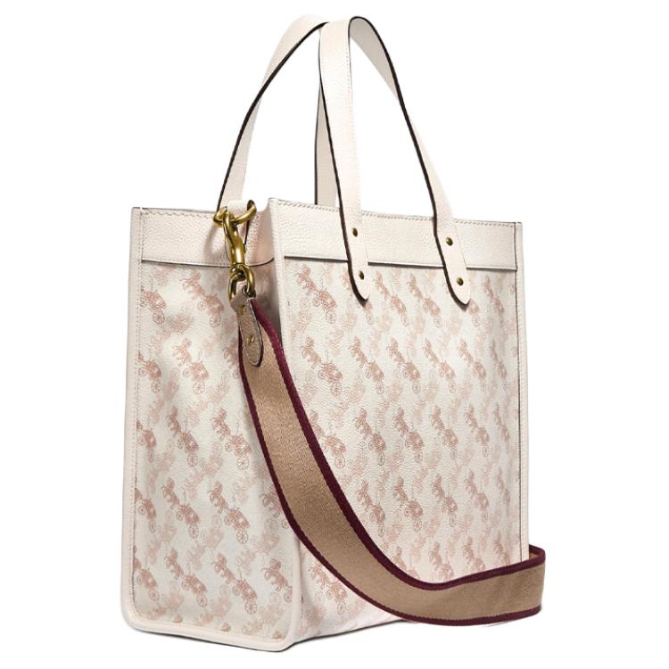 Женская сумка COACH Field Tote 30 (белая) — фото 4
