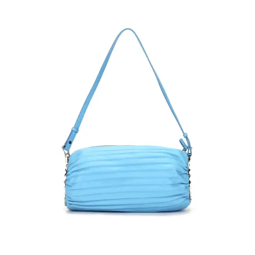 LOEWE Anagram Lambskin Shoulder Bag Clutch Women's Blue