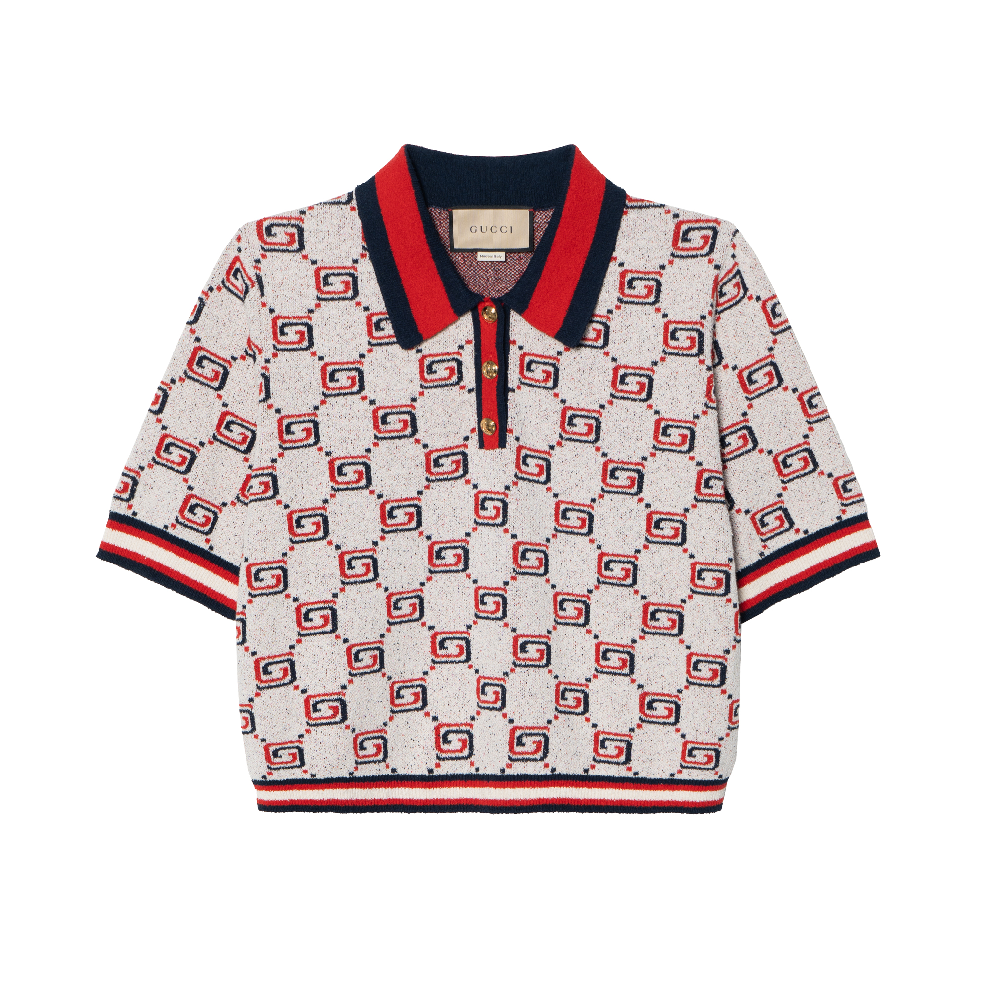GUCCI SS23 Polo Shirt Women's Red