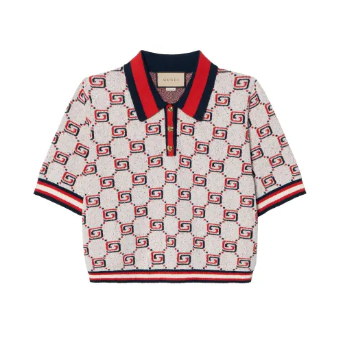 GUCCI SS23 Polo Shirt Women's Red
