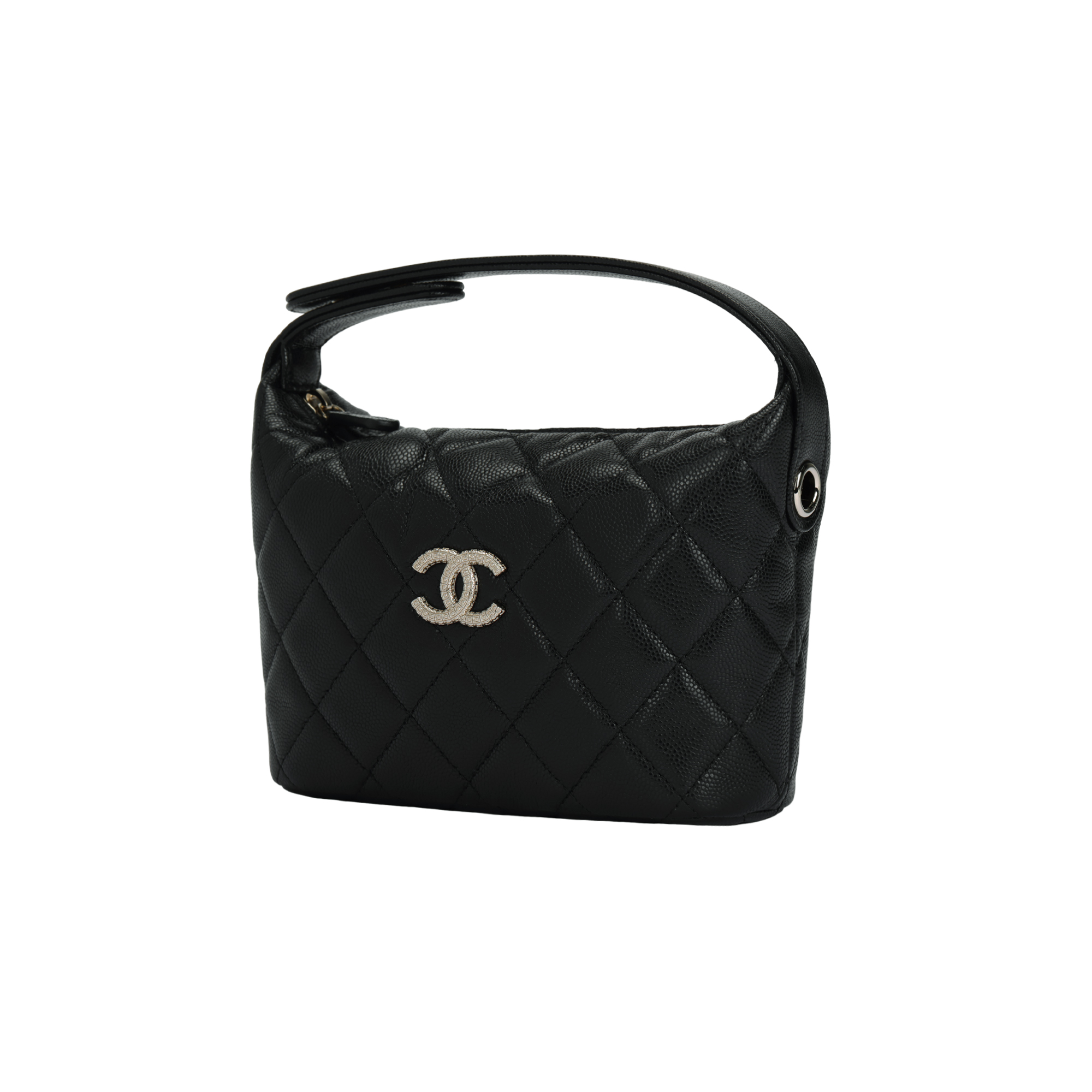 Женская сумка Chanel 25A C LOGO Hobo (черная) — фото 2