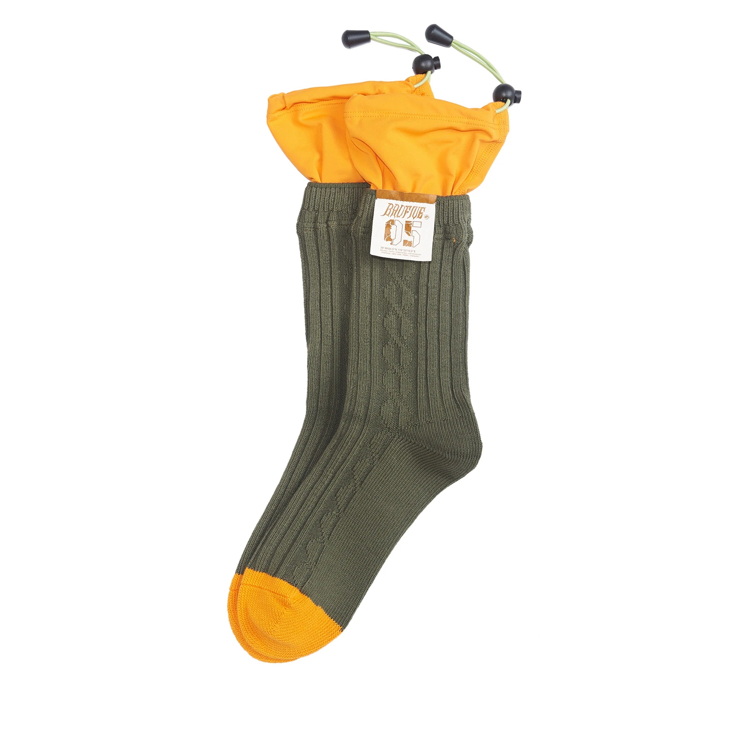 Li Ning Badfive Crew Socks Unisex 1 Pack Army Canvas Green