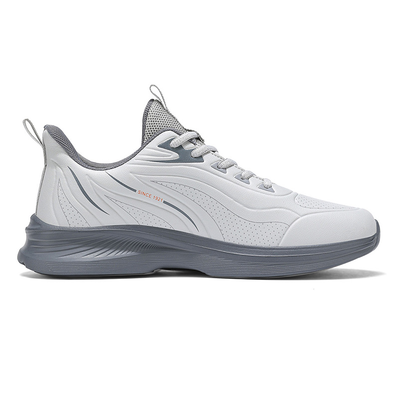 Binary Cushioning Slip Resistant Lightweight Rebound Low top Running Shoes Men’s Light Mist Gray