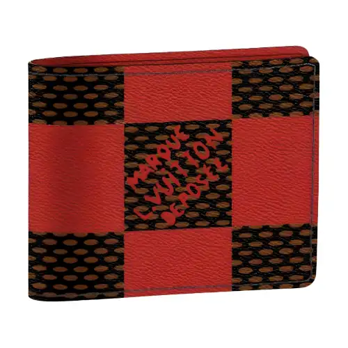 LOUIS VUITTON Multiple Wallet Damier Pop Green