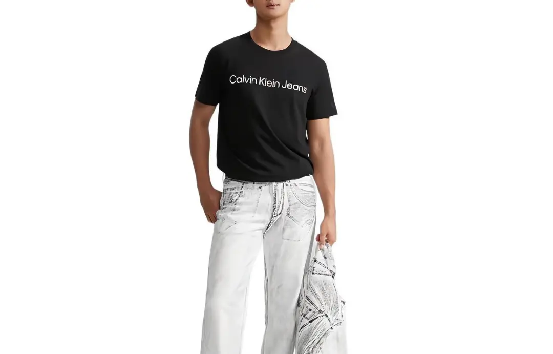 CALVIN KLEIN T Shirt Unisex Space Black