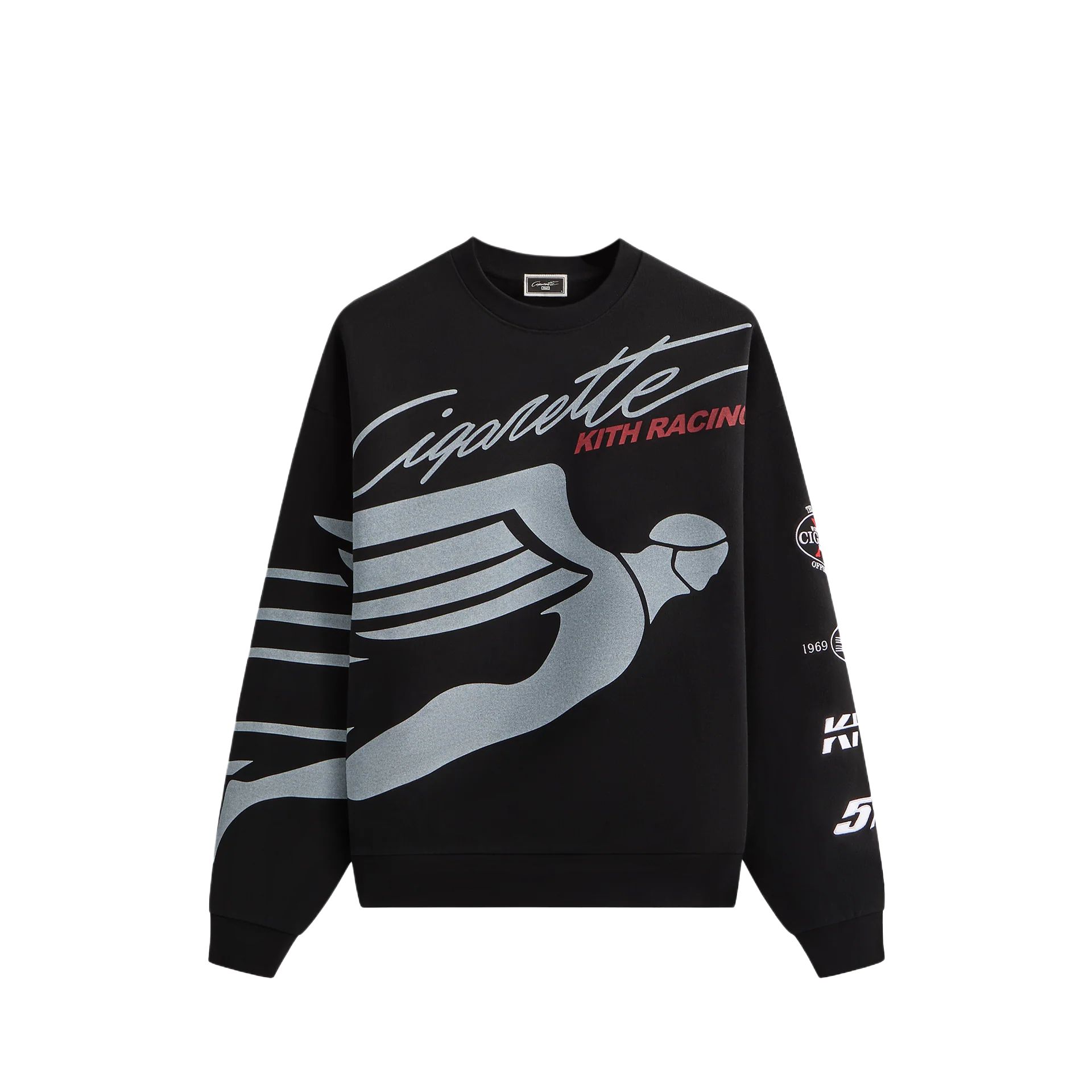 Мужское худи KITH for Cigarette Racing (серое)