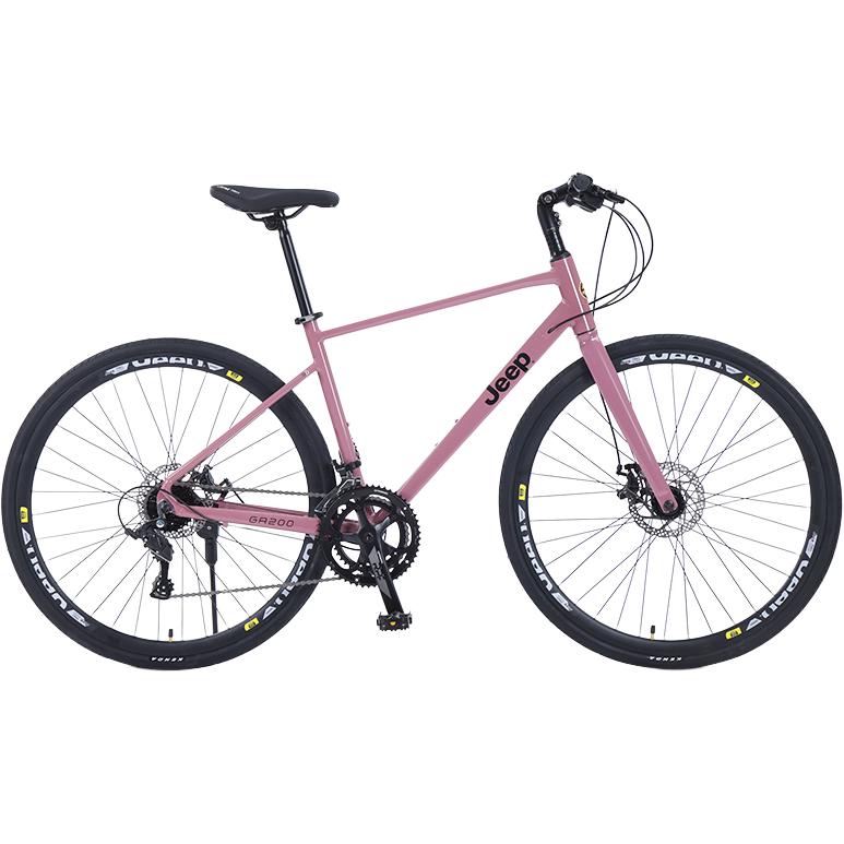 Jeep GR200 Aluminum Alloy Mechanical Dual Disc Brake Road Bikes Commute Adults