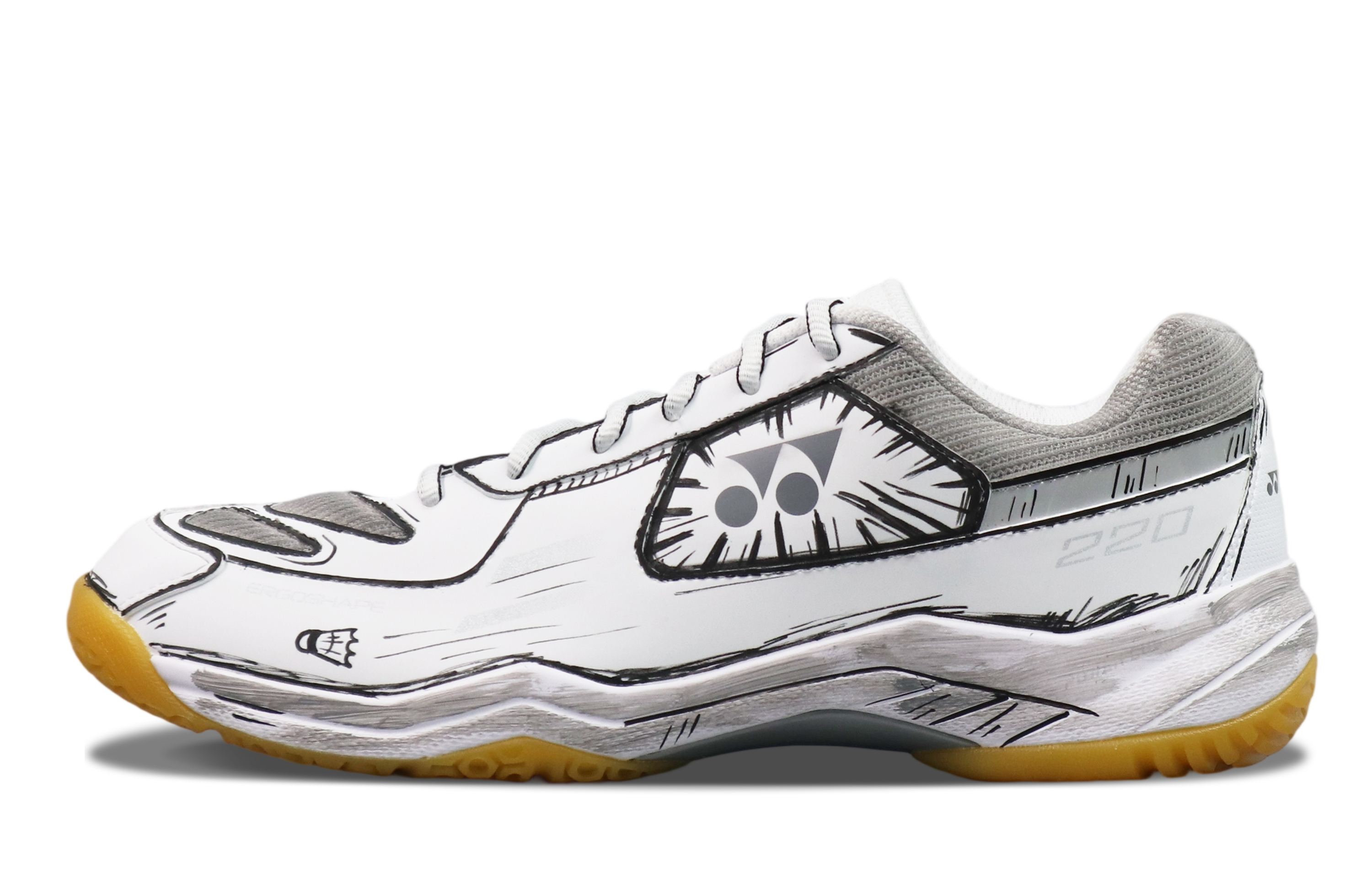 YONEX Power Cushion Abrasion Resistant Cushioning Low top Badminton Shoes Unisex Dark Gray