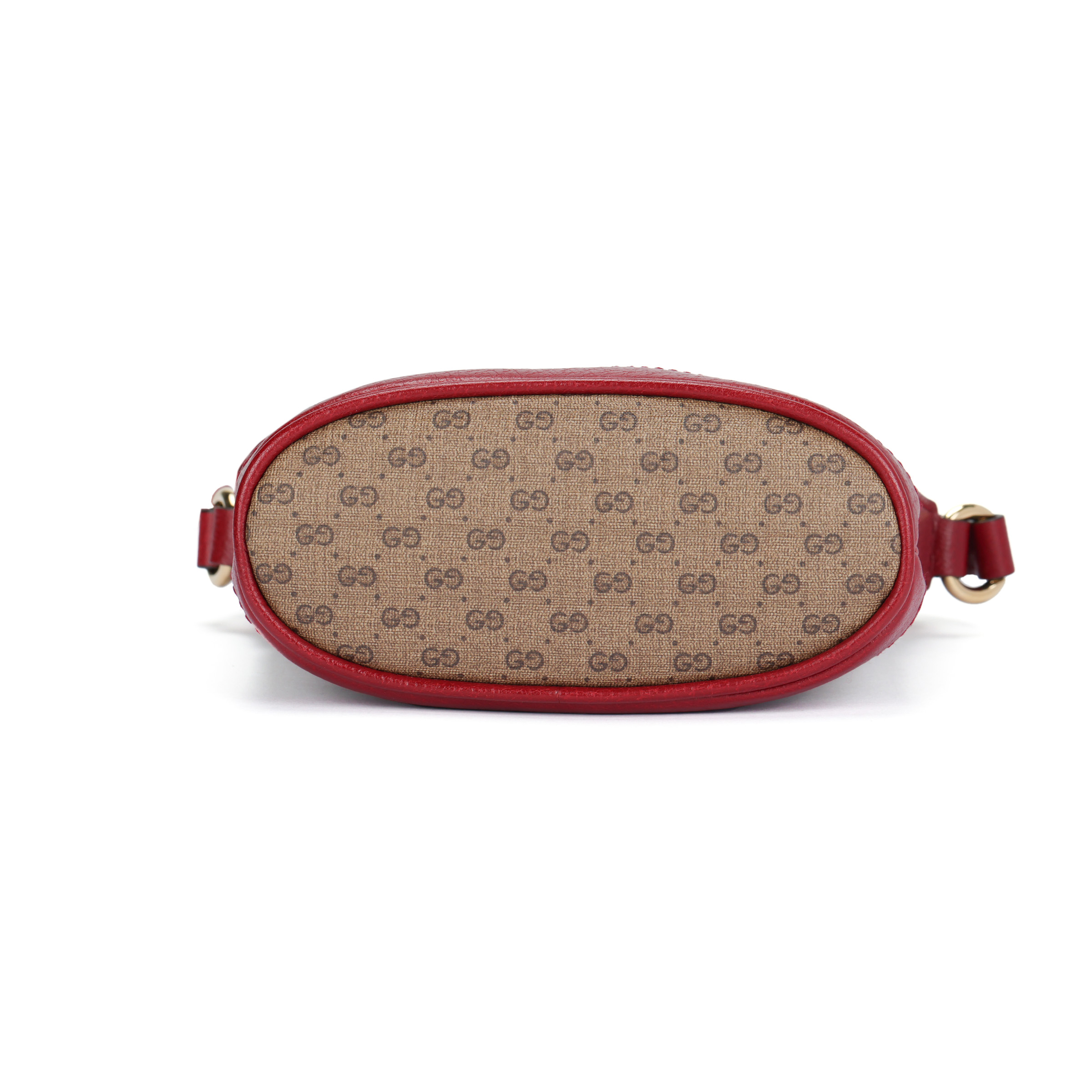 Женская сумка-ведро Gucci x Doraemon (красная) — фото 4
