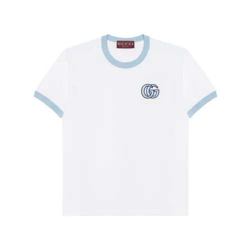GUCCI Embroidered Jersey T Shirt