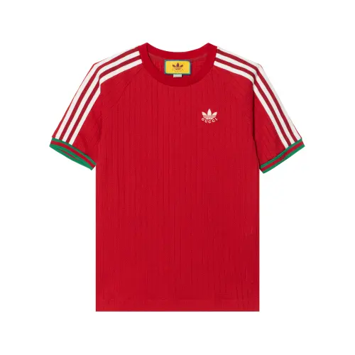 GUCCI X Adidas Jersey T-shirt Red