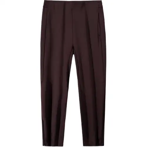 ANTA Casual Pants Women's Chocolate Brown Moderate Straight Fit Pants