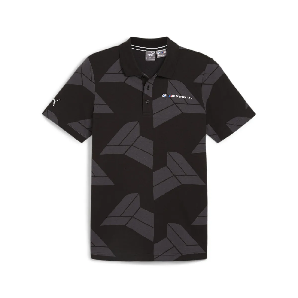 PUMA X BMW Polo Shirts Men's Black Lapel Moderate