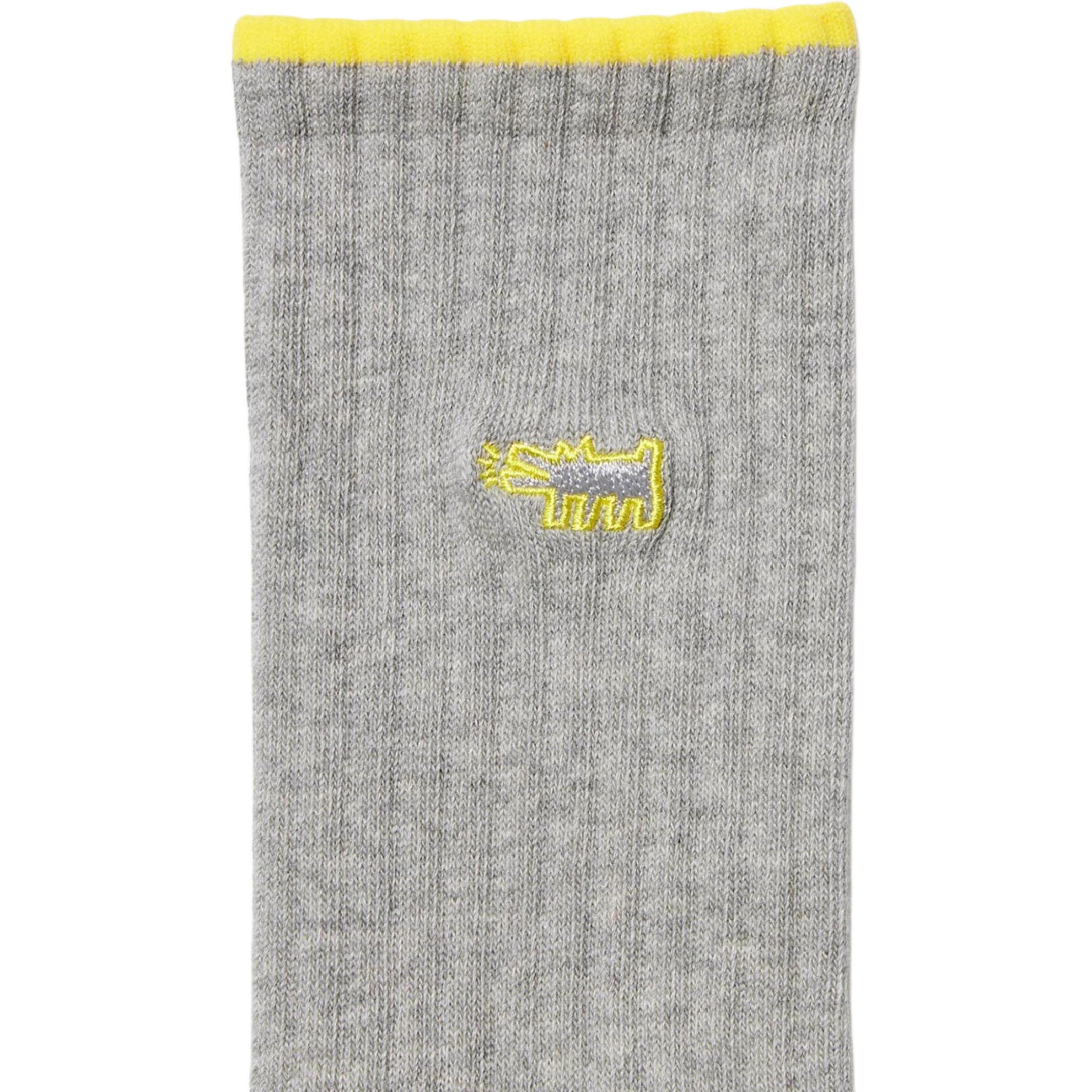 UNIQLO X Keith Haring Crew Socks Men’s 1 Pack Gray