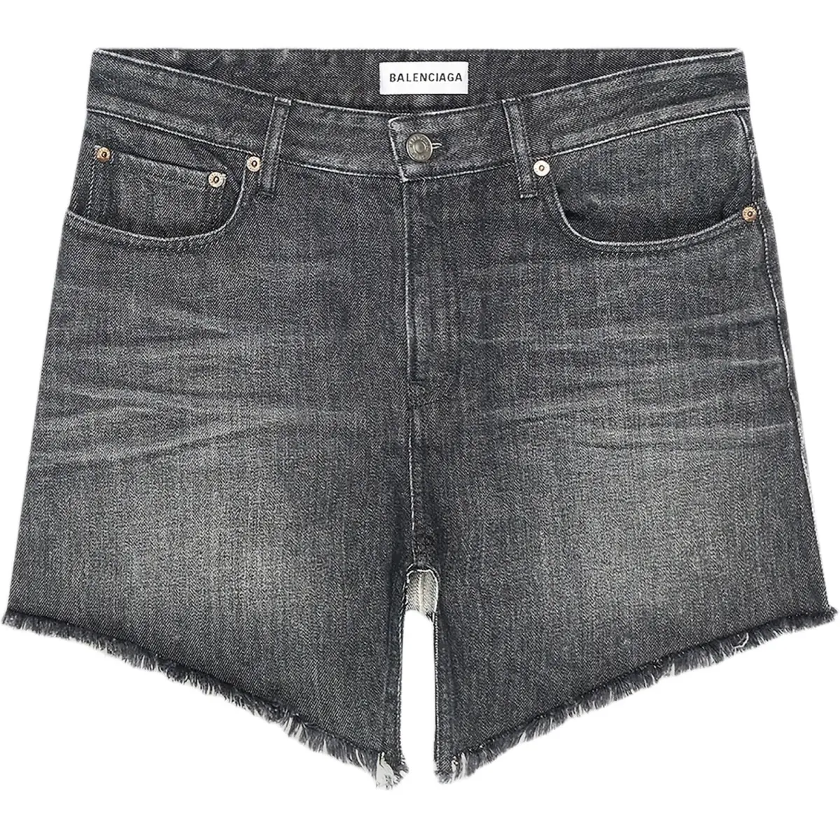 Balenciaga Cut-Up Raw-Hem Mini Skirt