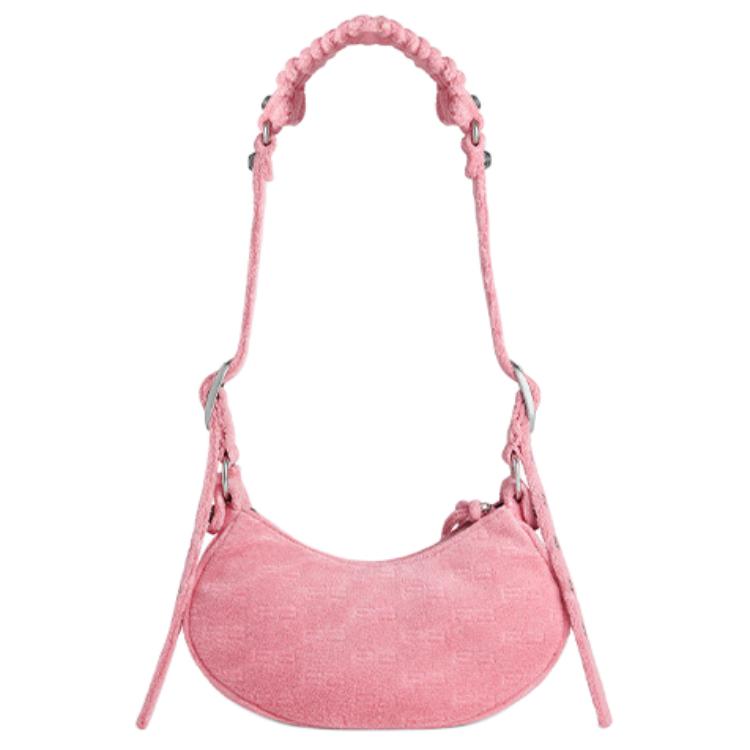 Женская сумка Balenciaga Le Cagole (розовая) — фото 4