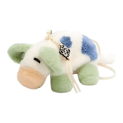LOEWE Ha's Mobile Castle Shearling Crossbody Bags Regular Women's White