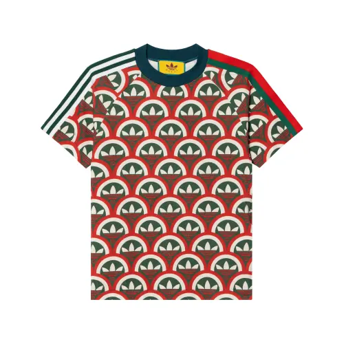 GUCCI X Adidas Trefoil Print T Shirt
