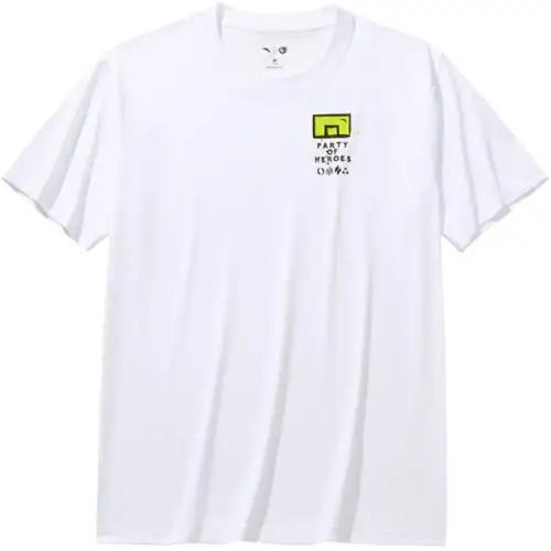 ANTA T Shirts Men's Pure White 1 Crew Neck Moderate Straight Fit