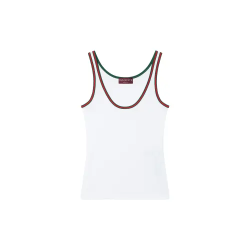 GUCCI Web Detailed Rib Tank Top