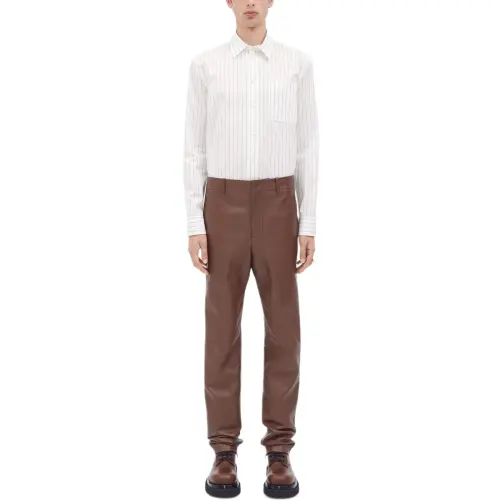 Bottega Veneta Leather Pants Men's