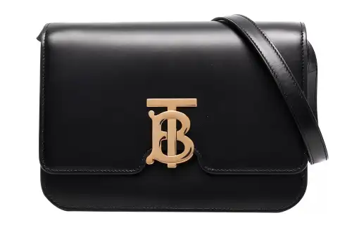 Burberry Leather Shoulder Bag, Crossbody Bag Regular Women's Black