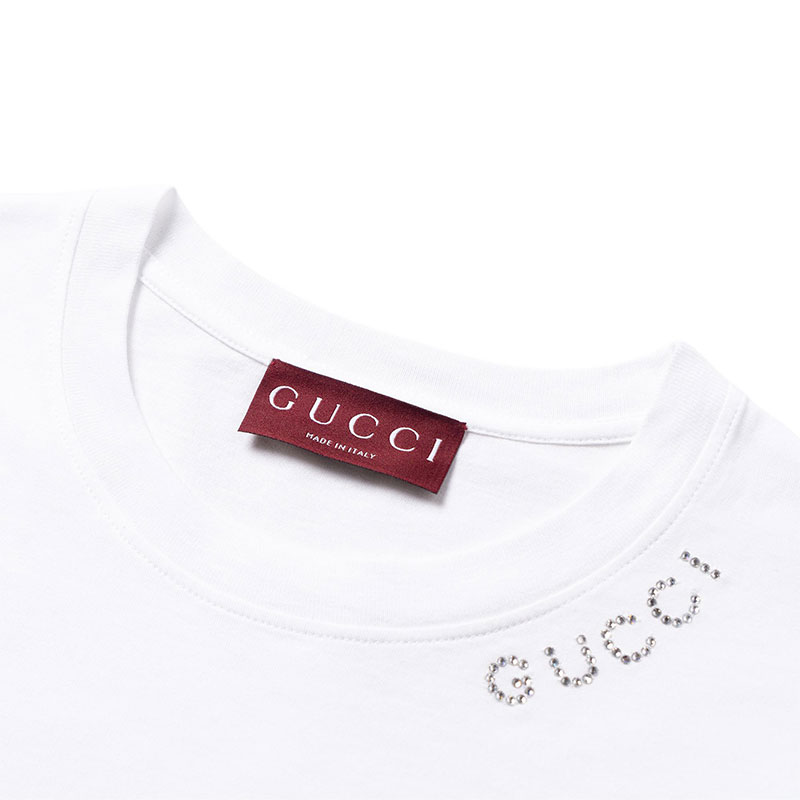 Женская футболка Gucci (белая) — фото 6