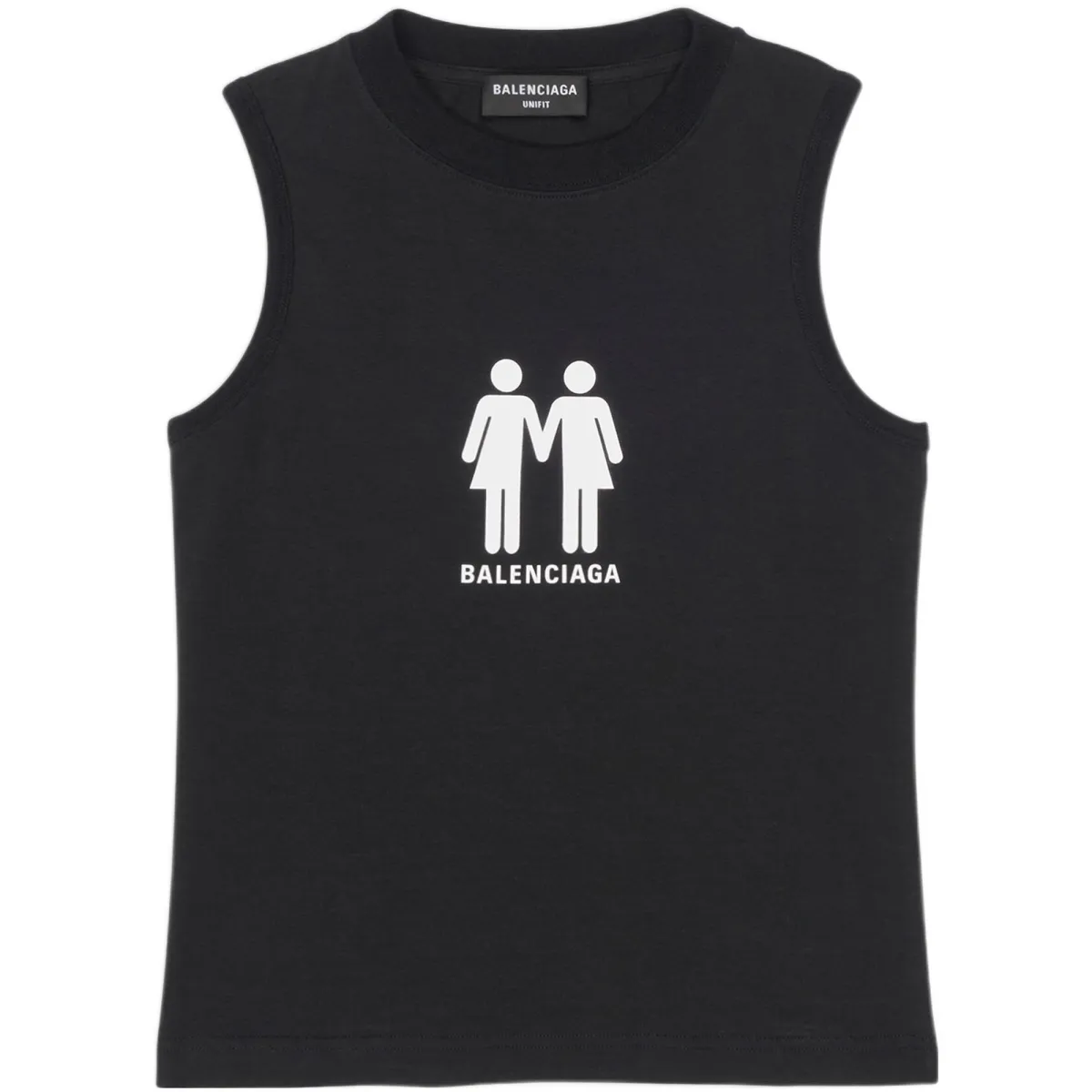 Balenciaga PRIDE 22 FW22 Tank Top Slim Fit Men's Black