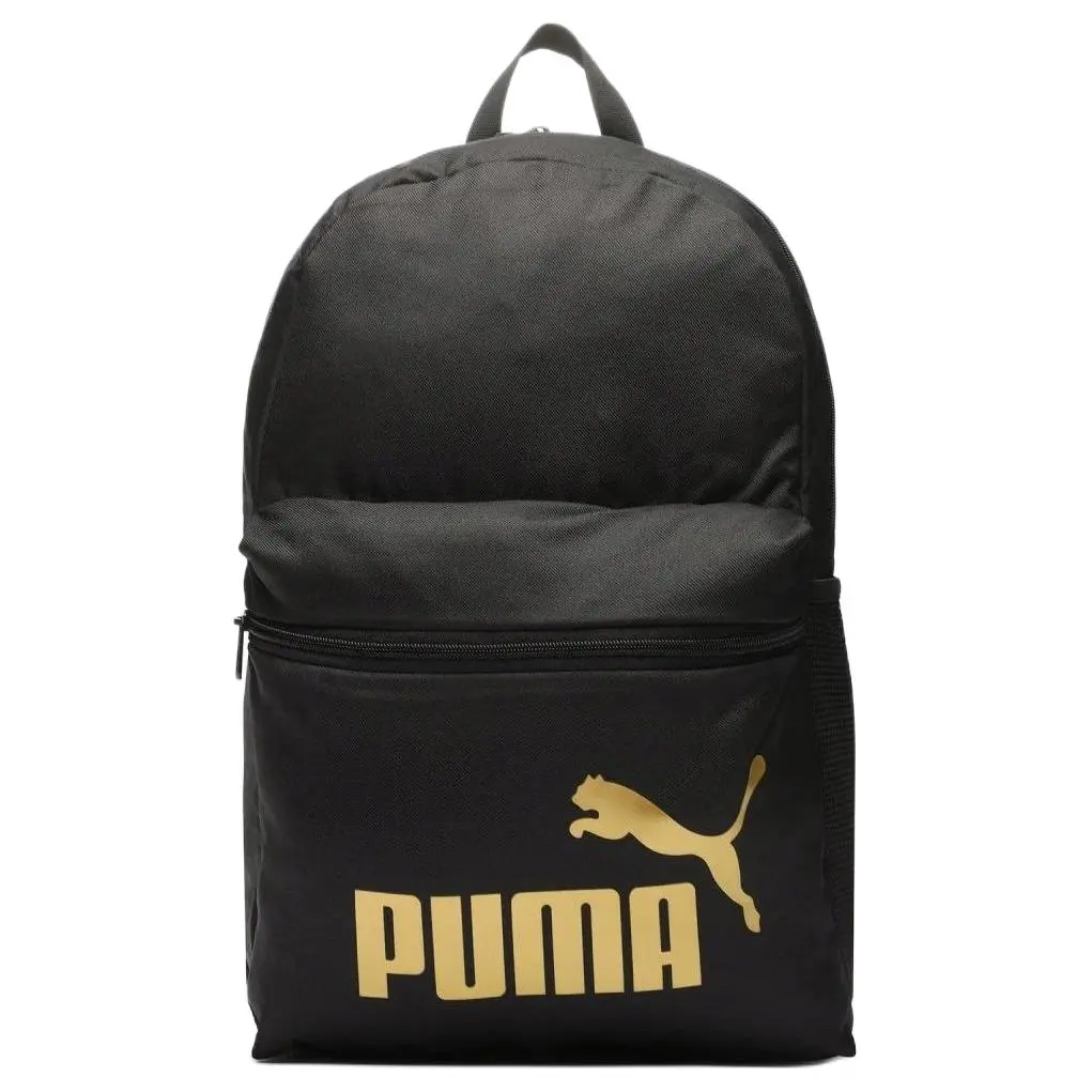 PUMA Fabric Backpack Unisex Black Gold