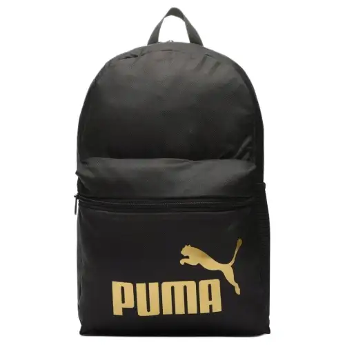 PUMA Fabric Backpack Unisex Black Gold