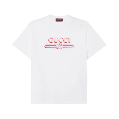 GUCCI Logo Printed Crewneck T Shirt