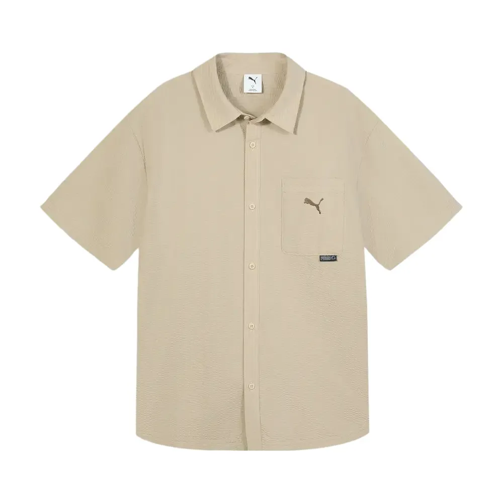 PUMA Shirts Men's Ecru Lapel Moderate Other