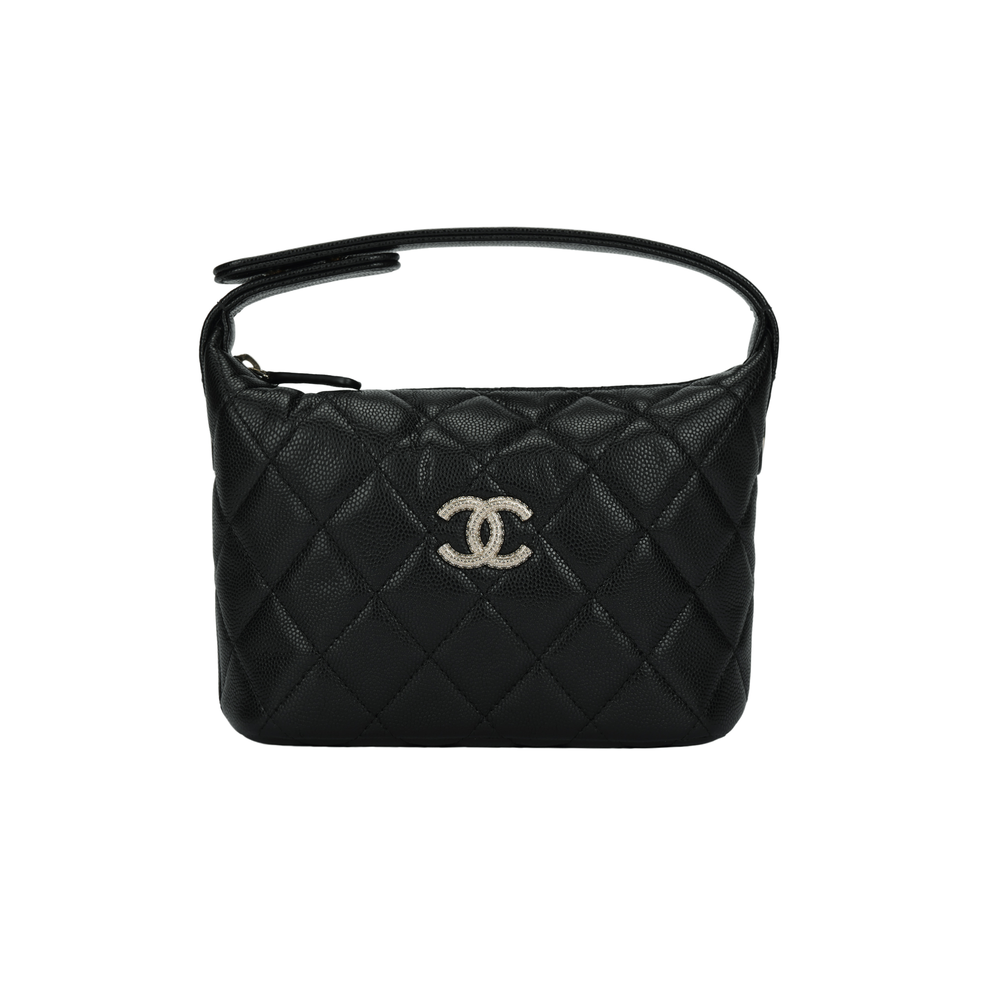 Женская сумка Chanel 25A C LOGO Hobo (черная)
