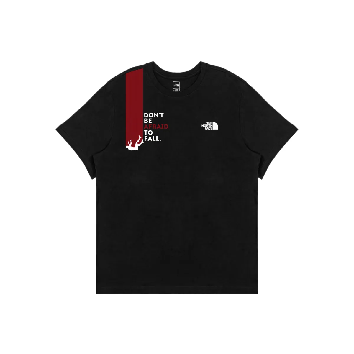 THE NORTH FACE T-Shirts Men's Black Crew Neck Moderate Straight Fit