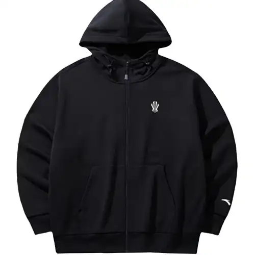 ANTA Trench Coats Men's Black Hooded Moderate
