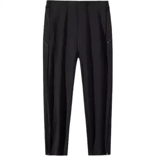 ANTA Casual Pants Women's Black Moderate Straight Fit Pants